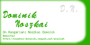 dominik noszkai business card